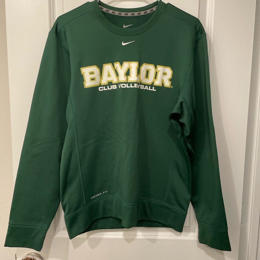 Nike Men's Green Crewneck Sweater